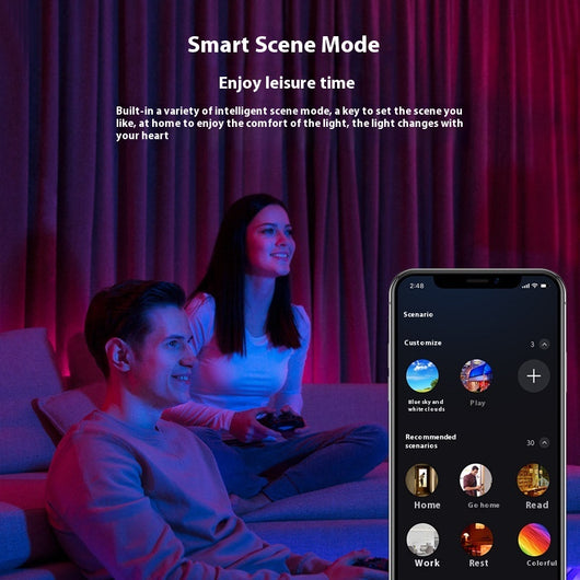 Lámpara de Techo LED Inteligente WiFi con Control Remoto y Cambio de Colores RGBW - Image 3