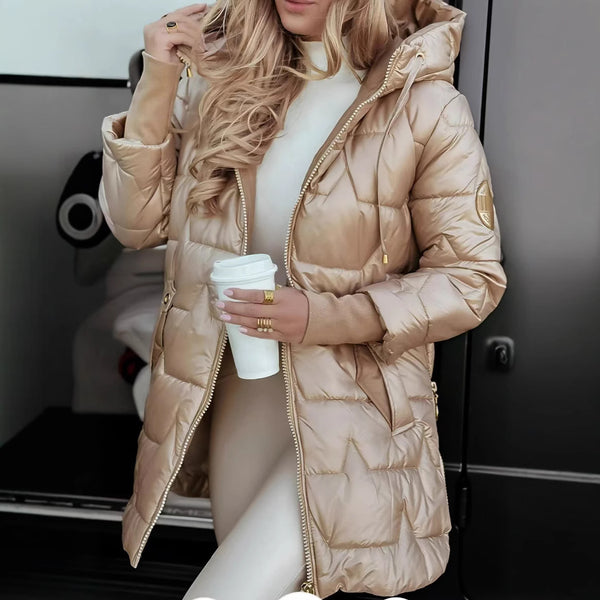 Abrigo Cardigan Acolchado con Capucha - Perfecto para Invierno