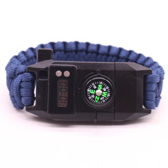 Reloj Supervivencia Multifuncional con Cuerda y Paraguas para Aventuras