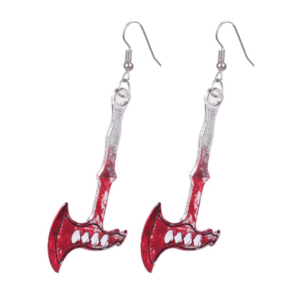 Pendientes de Terror para Halloween: Hacha y Tijeras Sangrientas - Image 14