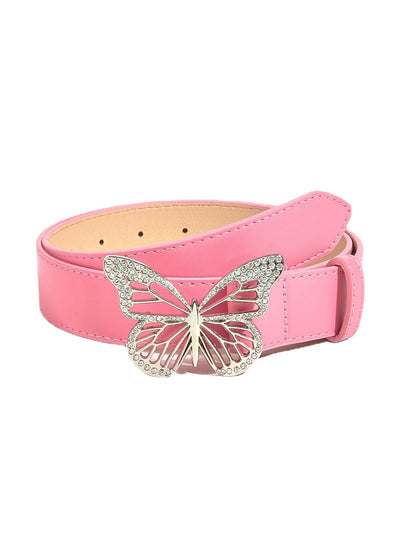 Cinturón Elástico con Hebilla de Mariposa y Cristales para Mujer - Image 4