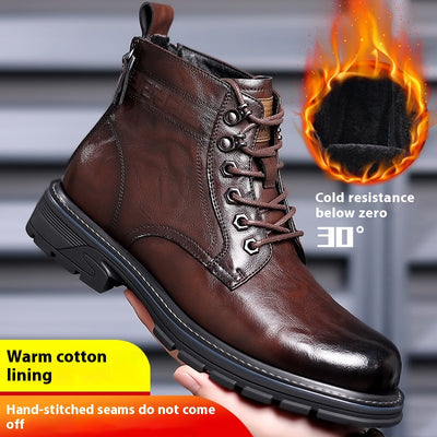 Botas de Trabajo Estilo Británico en Cuero - Calzado Profesional Versátil - Image 9