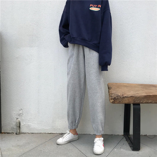 Pantalones Harem Baggy para Estudiantes - Corte Relajado y Cómodo - Image 14