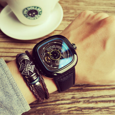 Reloj Automático para Hombre Friday Red Square con Diseño Calado - Image 8