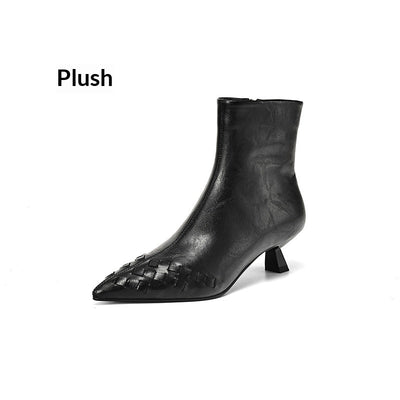 Botas de Punto Elástico con Tacón Medio y Forro Cálido - Image 7