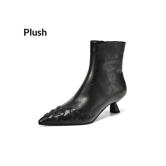 Botas de Punto Elástico con Tacón Medio y Forro Cálido - Image 7
