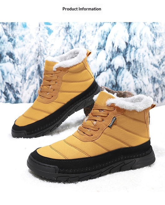 Botas de Nieve para Hombre Caña Media con Suela Térmica Antideslizante - Image 9