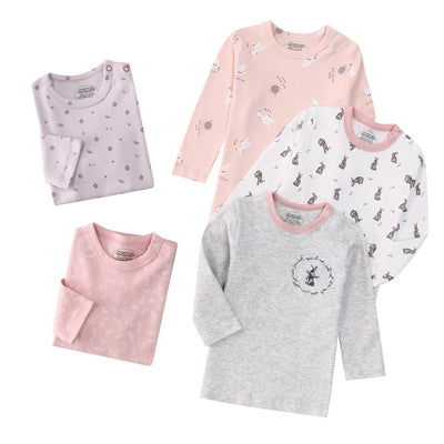 Pack de 5 Camisetas Infantiles Manga Larga Estampado Otoño Multicolor - Image 38