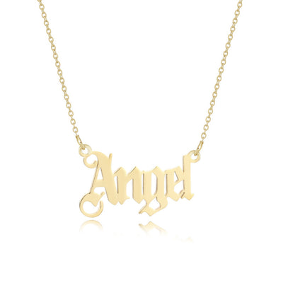 Collar de Letra Inglesa Cadena Clavícula - Image 6