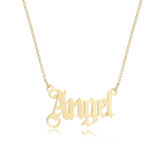 Collar de Letra Inglesa Cadena Clavícula - Image 6
