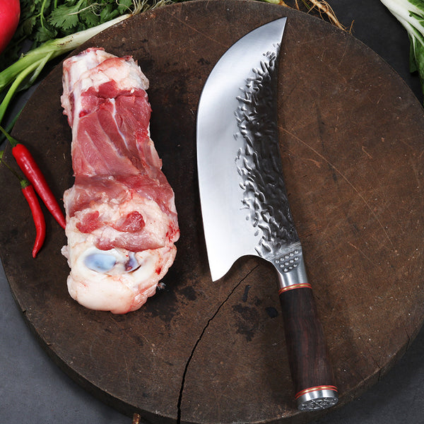 Cuchillo Deshuesador Profesional con Doble Hoja de Acero y Mango de Madera - Image 4