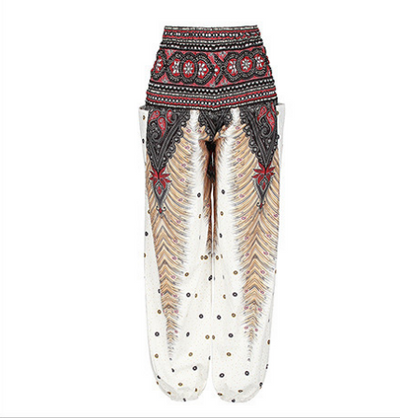 Pantalones Harem Estampados Digitales con Cintura Elástica Suelta - Image 2