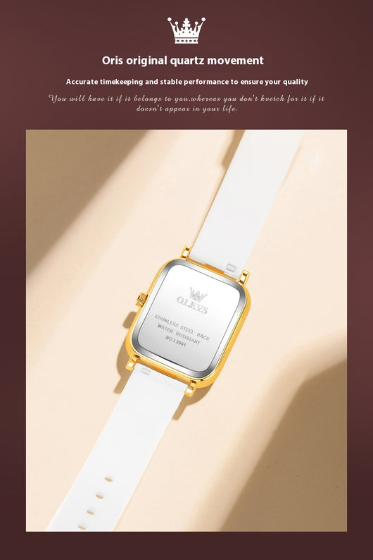 Reloj de Cuarzo para Mujer con Correa de Silicona Trendy - Image 8