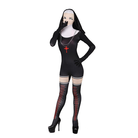 Malla Integral de Spandex Negro para Actuación y Danza - Image 2