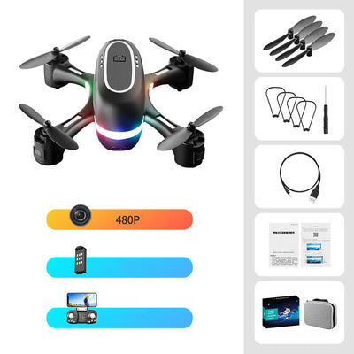 Dron de Fotografía Aérea con LED Degradado y Control Remoto - Image 14