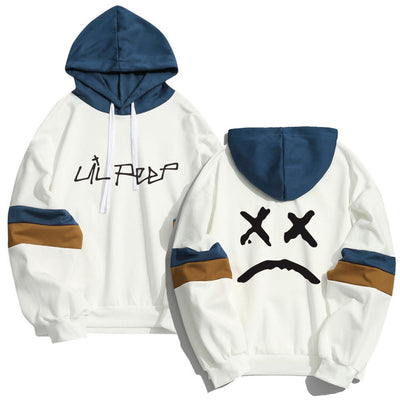 Sudadera Harajuku Kawaii Cry Baby Lil Peep Patchwork Hip Hop Streetwear Unisex - Image 2