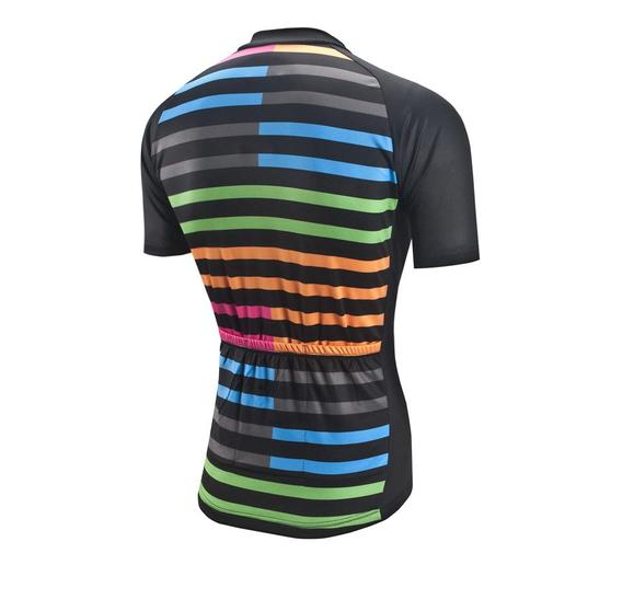 Maillot de Ciclismo Manga Corta a Rayas