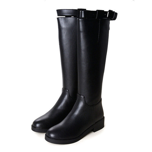 Botas de Cuero Altas hasta la Rodilla con Tacón - Image 4