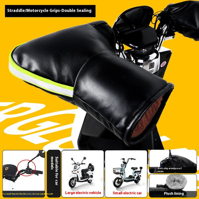 Guantes Térmicos Impermeables para Motocicleta Eléctrica con Forro Polar - Image 12