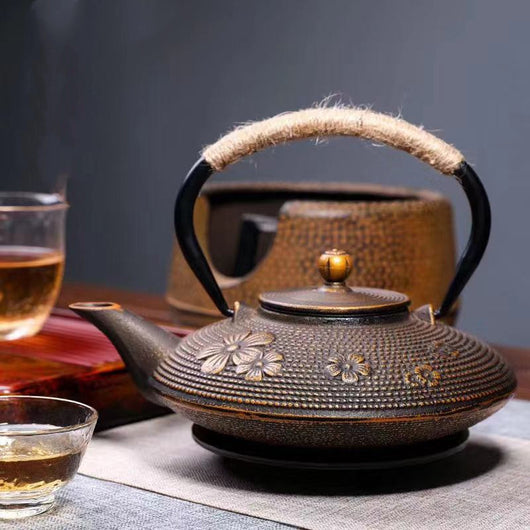 Tetera de Hierro Fundido Peonía - Juego de Té Tradicional - Image 25