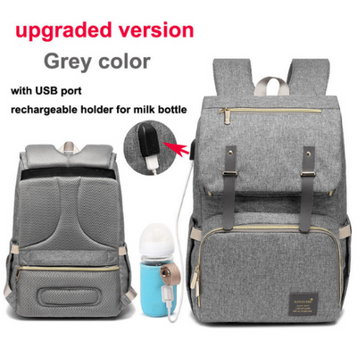 Mochila Maternal Térmica Impermeable con Carga USB y Calentador de Biberones - Image 31