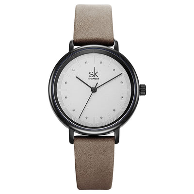 Reloj de Pulsera Impermeable con Correa Microfibra y Esfera Redonda - Image 12