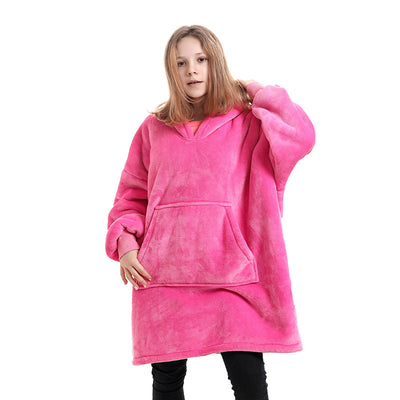 Sudadera con Capucha Mujer Doble Capa Franela Casual - Image 35