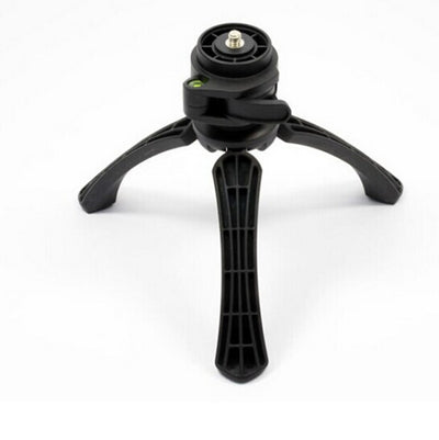 Soporte de Trípode Portátil y Ajustable para Celular y Cámara (Negro)