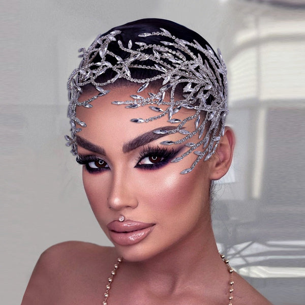 Diadema Nupcial con Cristales Brillantes
