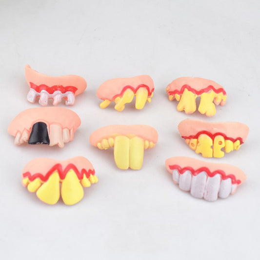 Dientes Postizos Divertidos para Halloween - Accesorios de Disfraz Cómicos