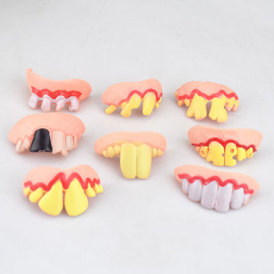 Dientes Postizos Divertidos para Halloween - Accesorios de Disfraz Cómicos