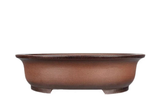 Maceta Bonsái Ovalada Grande de Barro Púrpura Artesanal Antiguo - Image 7