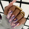 Pegatinas de Uñas Onda Ballet con Acabado Desprendible
