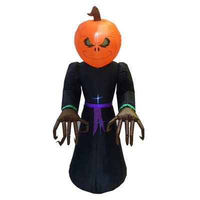 Decoración Inflable Halloween: Calabaza, Gato Negro y Bruja