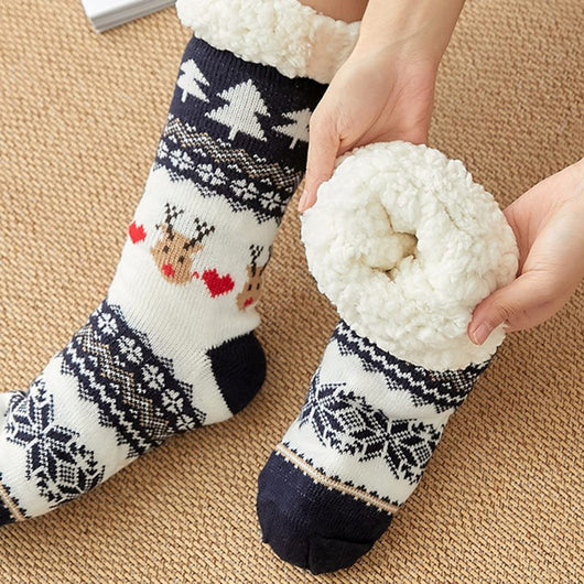 Calcetines Navideños para Mujer - Tubo Largo Invierno - Image 2