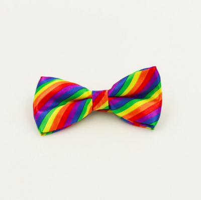 Corbatas de Moño Arcoíris a Rayas para Novio, Bodas y Eventos Formales - Image 3