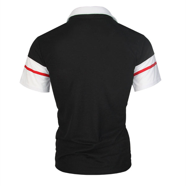 Polo Shirt Bicolor con Costuras Contrastantes para Hombre