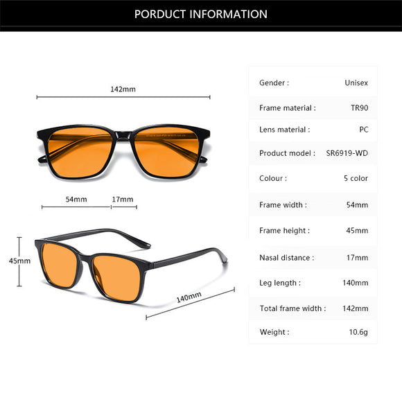 Gafas Anti Luz Azul UV con Estilo - Diseño Naranja Rojo Premium