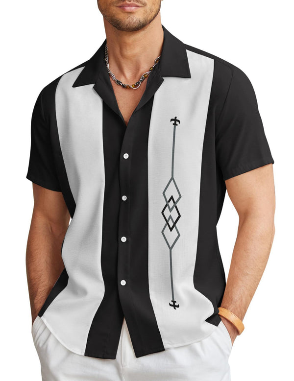 Camisa Hawaiana Versátil de Manga Corta para Hombre