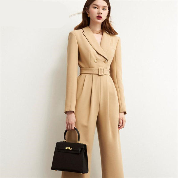 Pantalón de Pierna Ancha Cintura Alta para Mujer