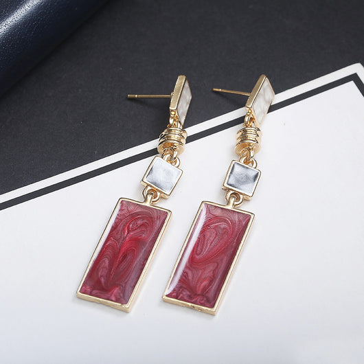 Aretes Rectangulares Elegantes - Image 4
