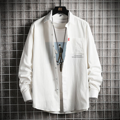 Polera Manga Larga Urban Tide para Hombre - Casual y Versátil - Image 17
