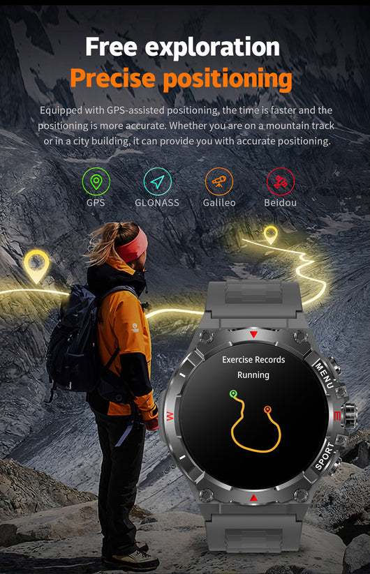 Reloj Deportivo GPS con Brújula, Altímetro y Barómetro - Image 13