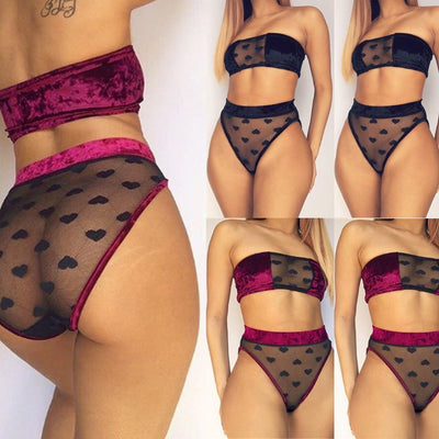 Conjunto de Lencería de Encaje Elegante