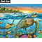 Kit Pintura de Diamantes 5D Tortuga Marina - Bordado 3D Cuadrado Completo