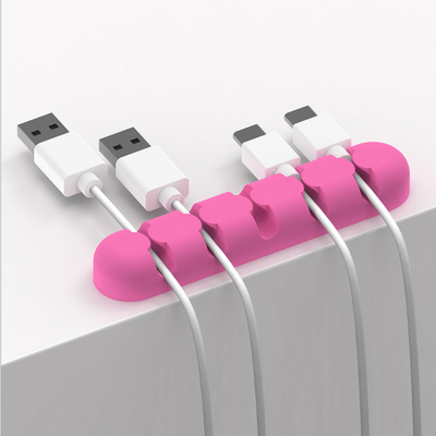 Organizador de Cables con Hebillas de Silicona para Escritorio - Image 5