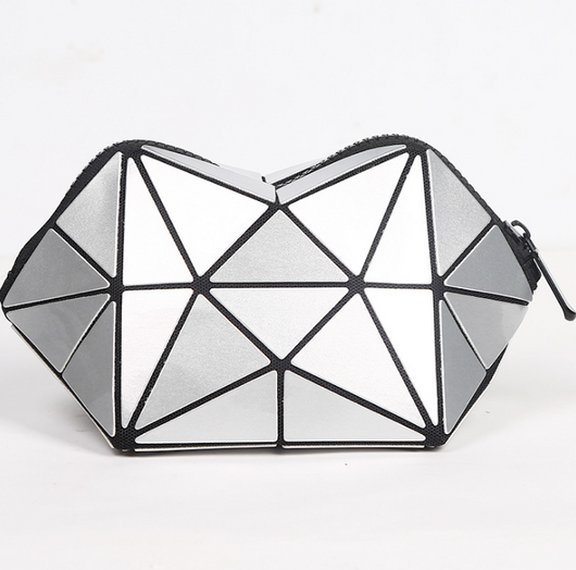 Neceser Geométrico Organizador de Maquillaje Plegable para Viajes - Image 7