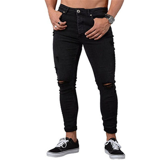 Jeans Rotos para Hombre con Desgarre en los Tobillos - Image 14