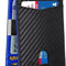 Preto Azul Fibra De Carbono