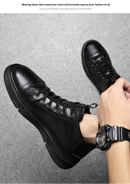 Botas Altas de Cuero para Hombre - Zapatos Casuales Invierno - Image 24